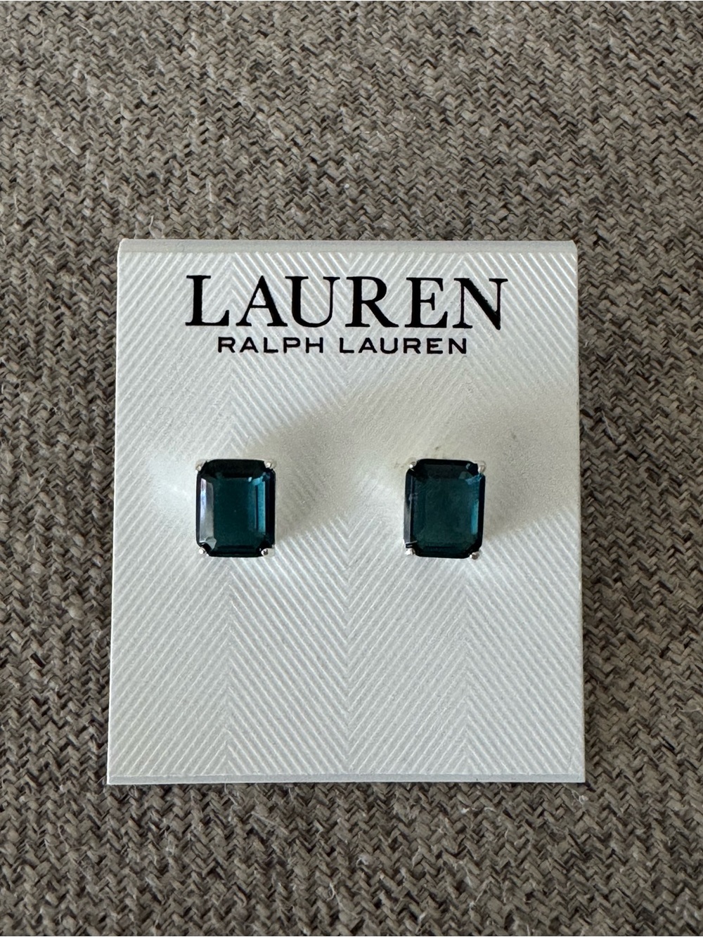 Lauren Ralph Lauren Emerald Cut Stud Earrings ✨